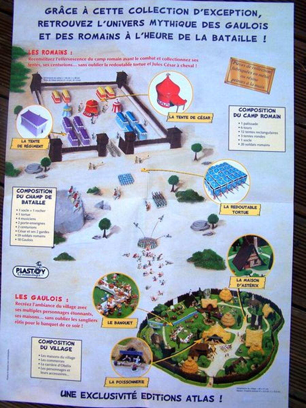 Village d'Ast&eacute;rix avec le camp romain + le champ de bataille 