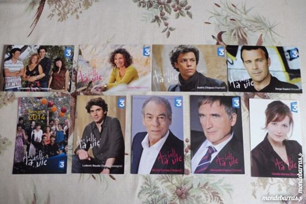 Cartes officielles Pr&eacute;sentateurs Animateurs TV 