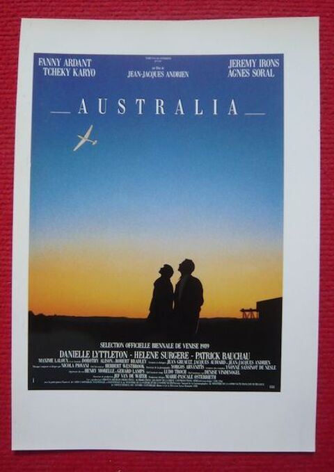 Affichette du film Australia (1989) ? Fanny Ardant 15 Sucy-en-Brie (94)