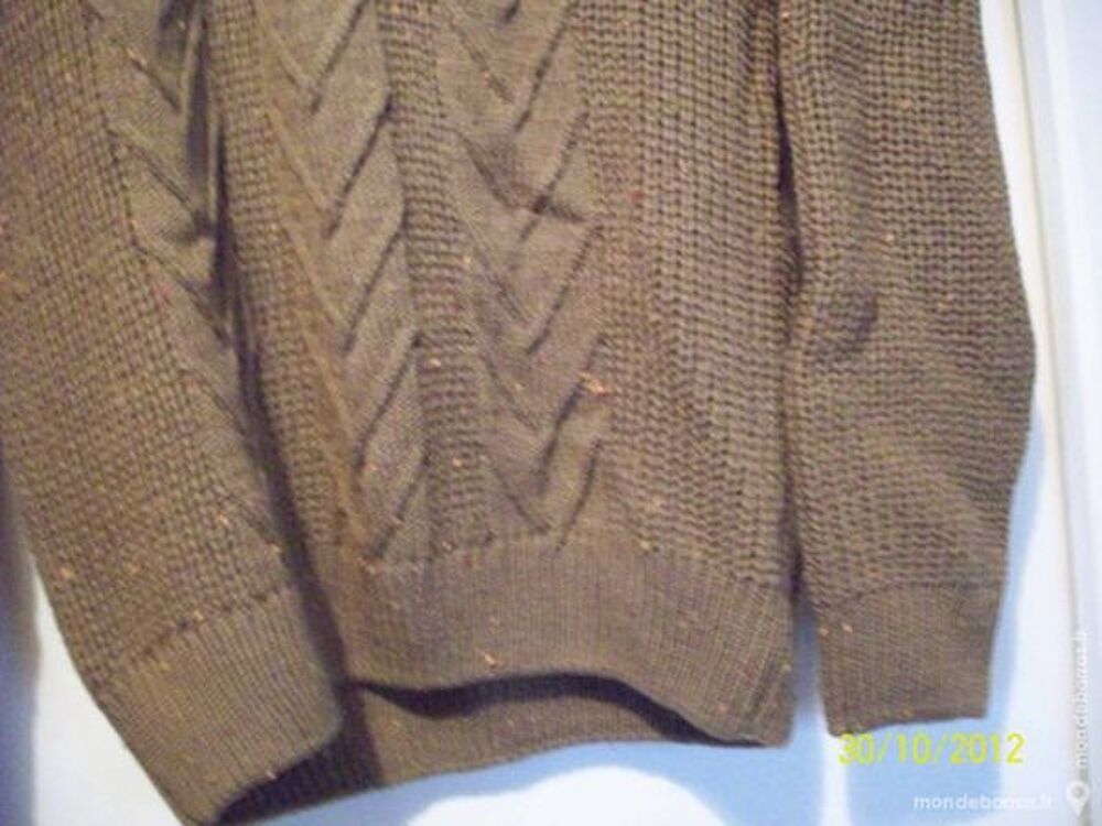 Pull marron chin&eacute; pour homme Vêtements