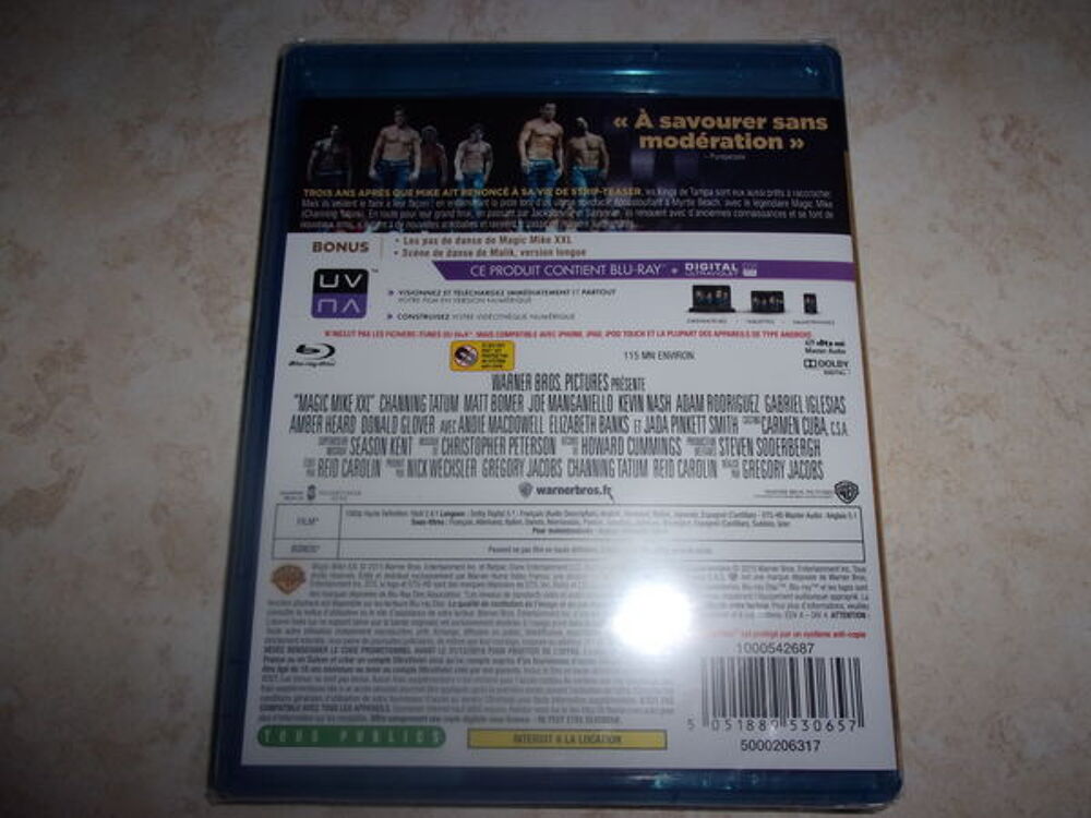 Blu-ray du film "Magic Mike XXL" (Neuf) DVD et blu-ray