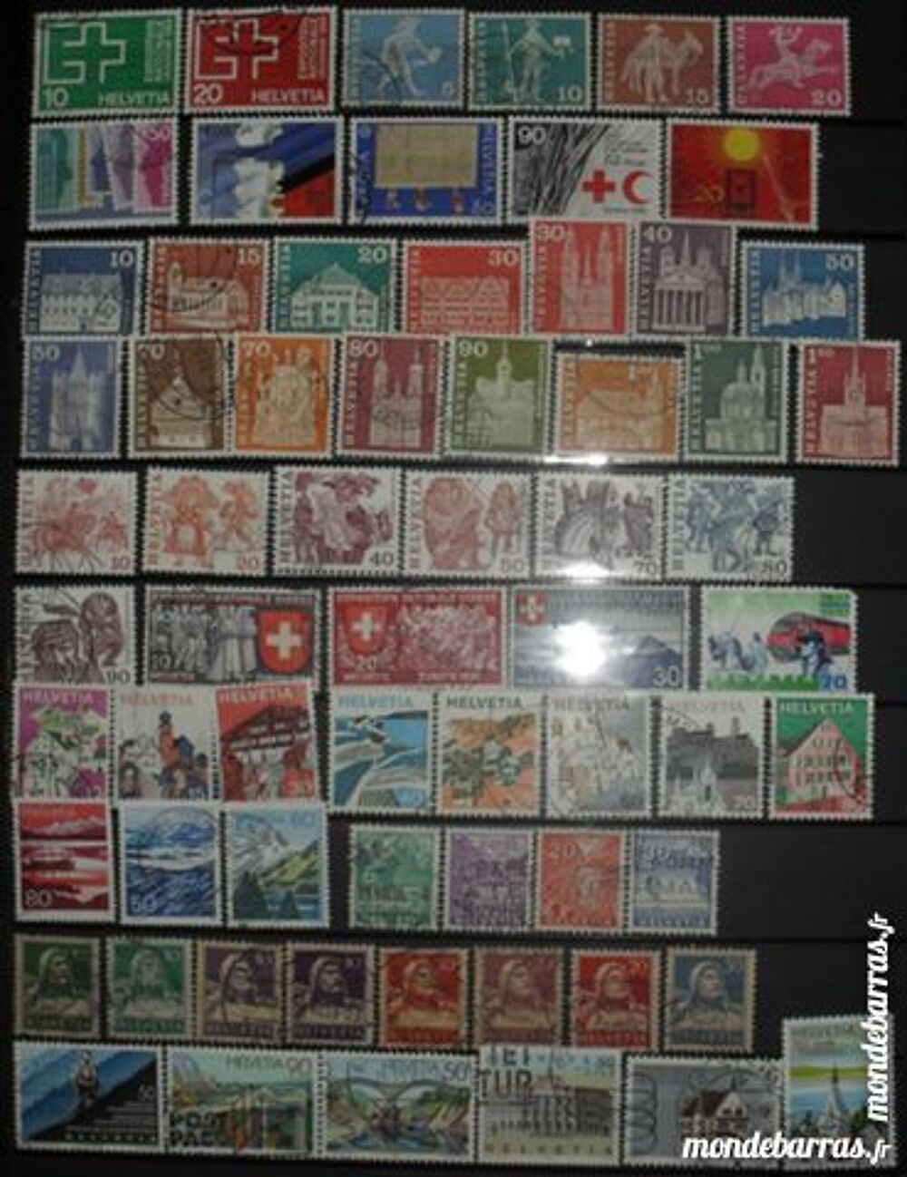 188 timbres oblit&eacute;r&eacute;s de SUISSE 