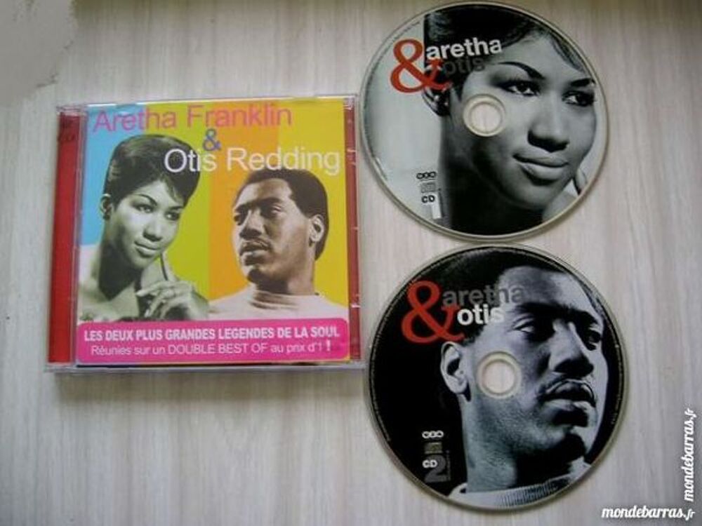 CD ARETHA FRANKLIN &amp; OTIS REDDING Best of Double CD et vinyles