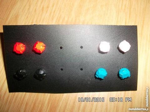 paire boucles d'oreilles rouges*juste 2e*kiki60230 2 Chambly (60)