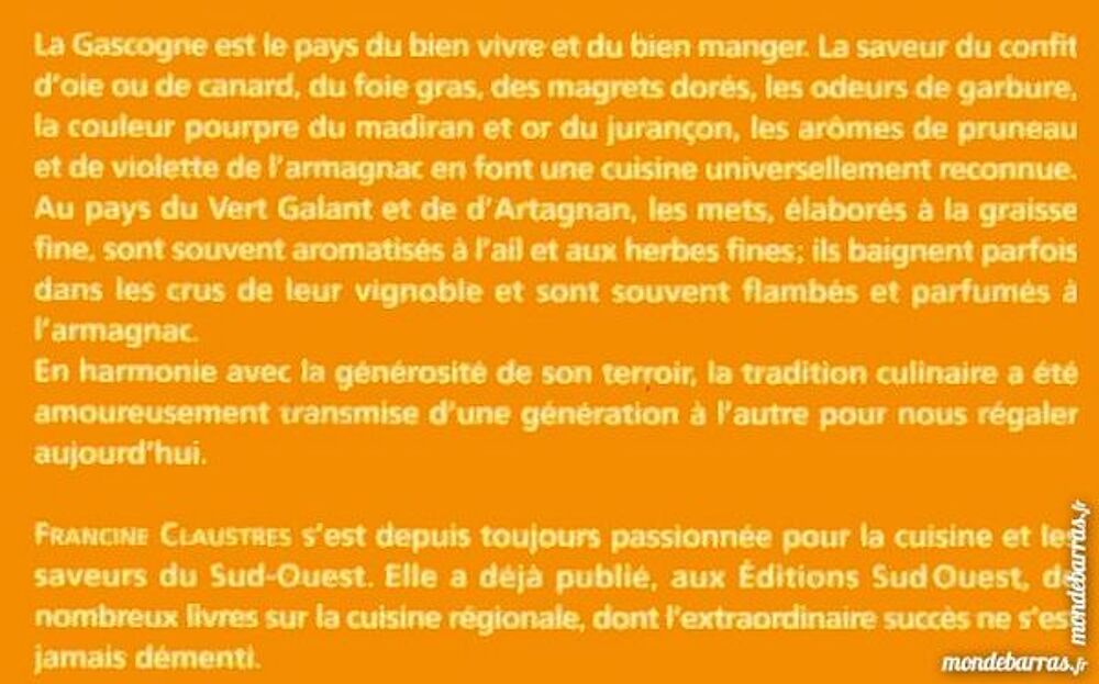 GASCOGNE - la cuisine gasconne Livres et BD