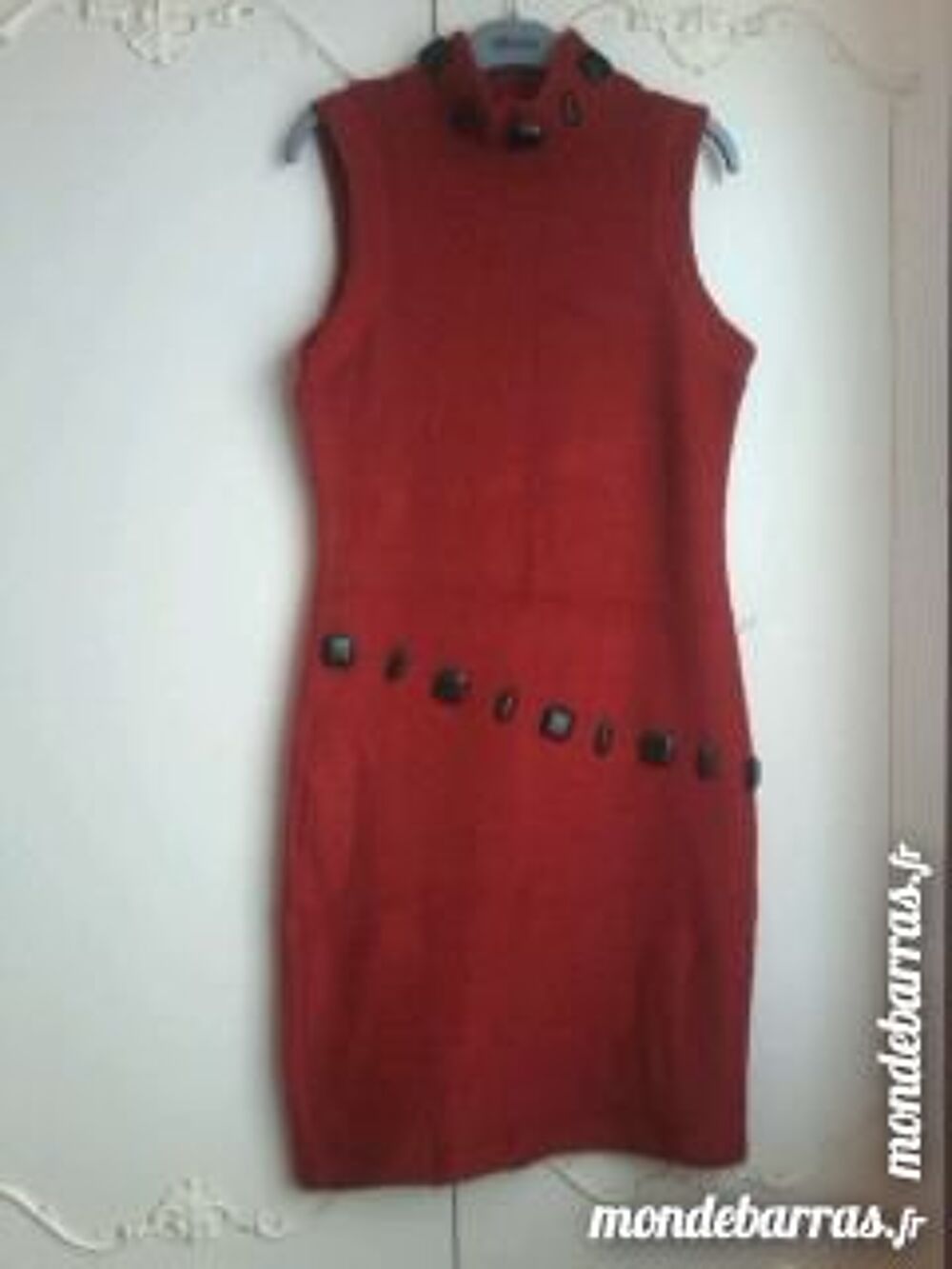 ROBE ROUGE QUASI NEUVE T.42 Monte Carlo Vêtements