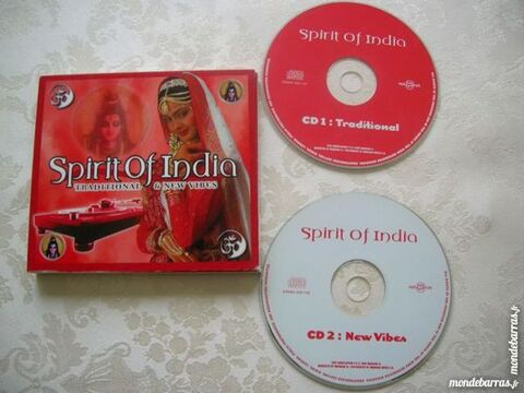 CD SPIRIT OF INDIA Traditional & New Vibes 2 CDS 12 Nantes (44)
