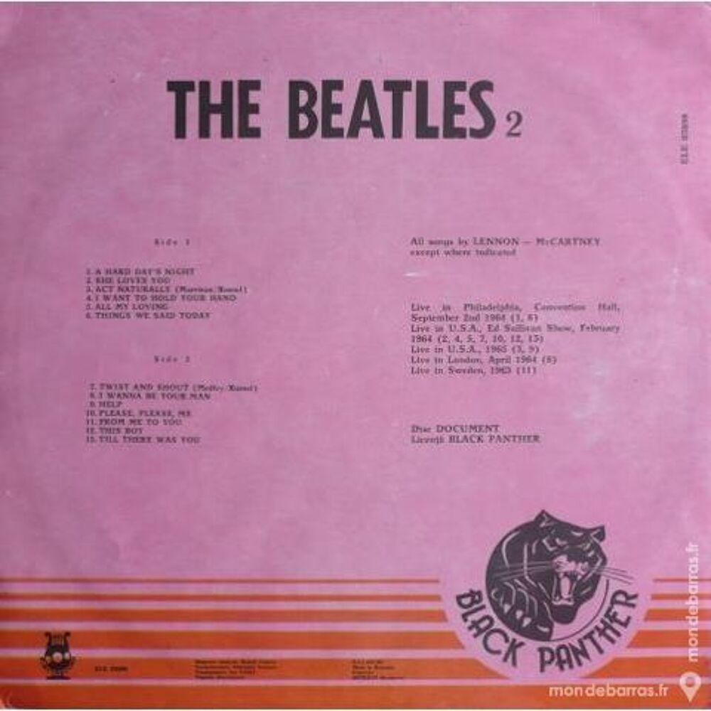 The Beatles &laquo; High voltage &raquo; Roumanie CD et vinyles