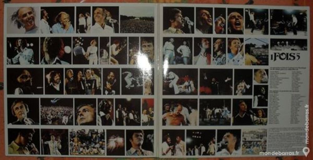 Double vinyls 33 tours de 5 chanteurs Canadiens. CD et vinyles