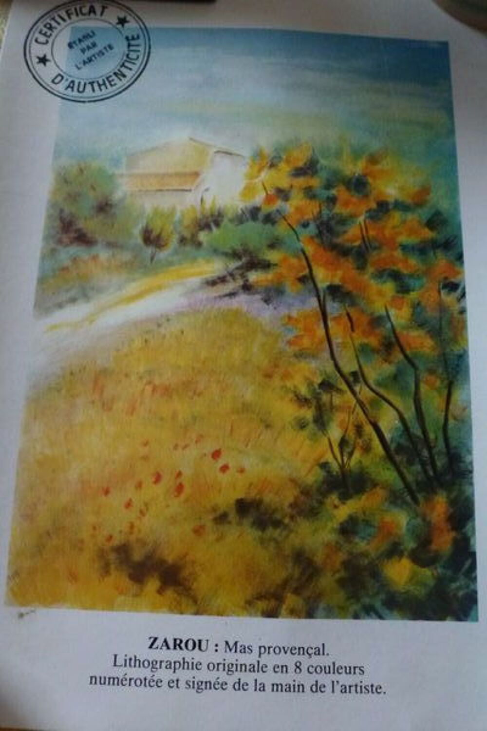 Lithographie Décoration