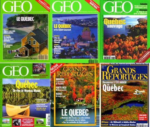 voici 6 revues sur le QUEBEC / les-livres-de-jac 17 Lille (59)