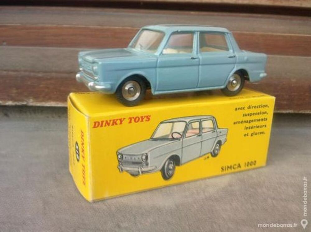 Simca 1000 Bleu Dinky Atlas 1/43 Neuf Boite Jeux / jouets
