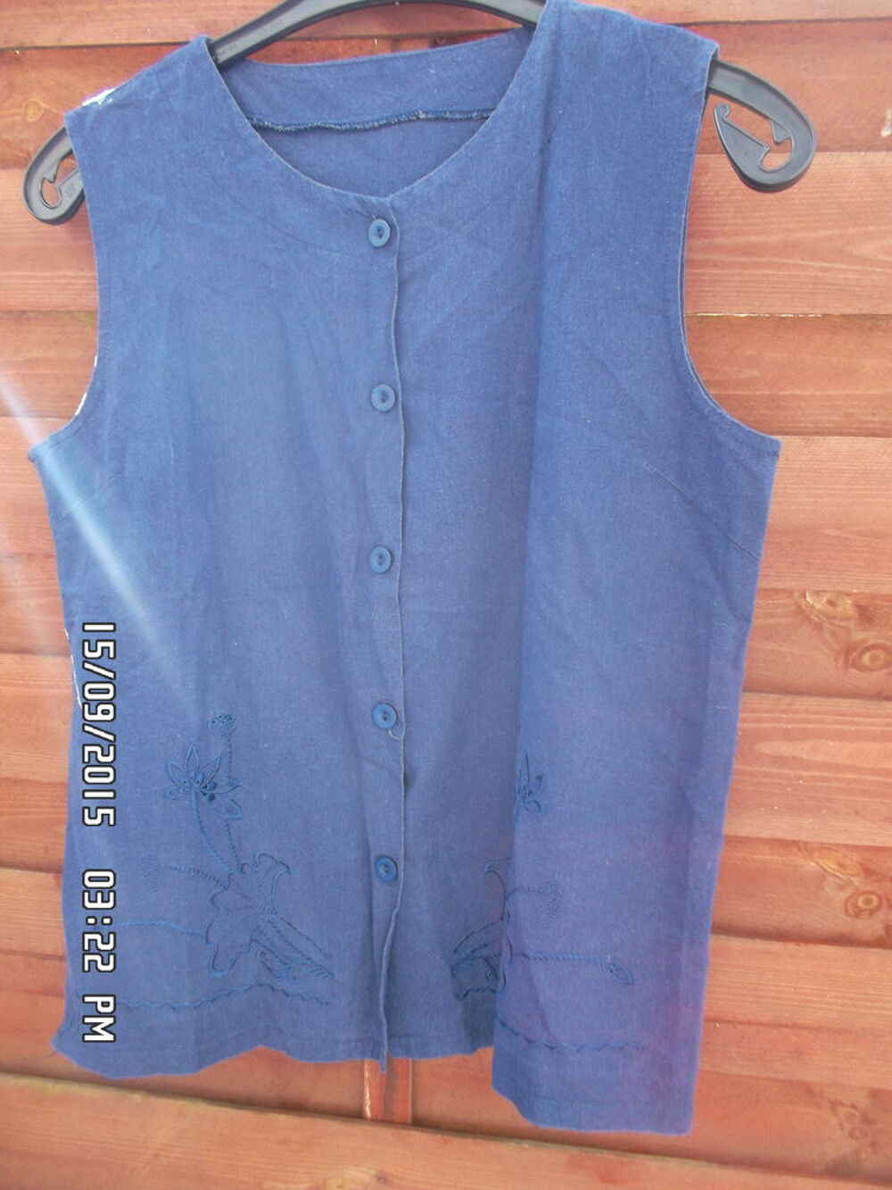 VESTON BLEU MARINE EN LIN*JUSTE 2E*KIKI60230 Vêtements