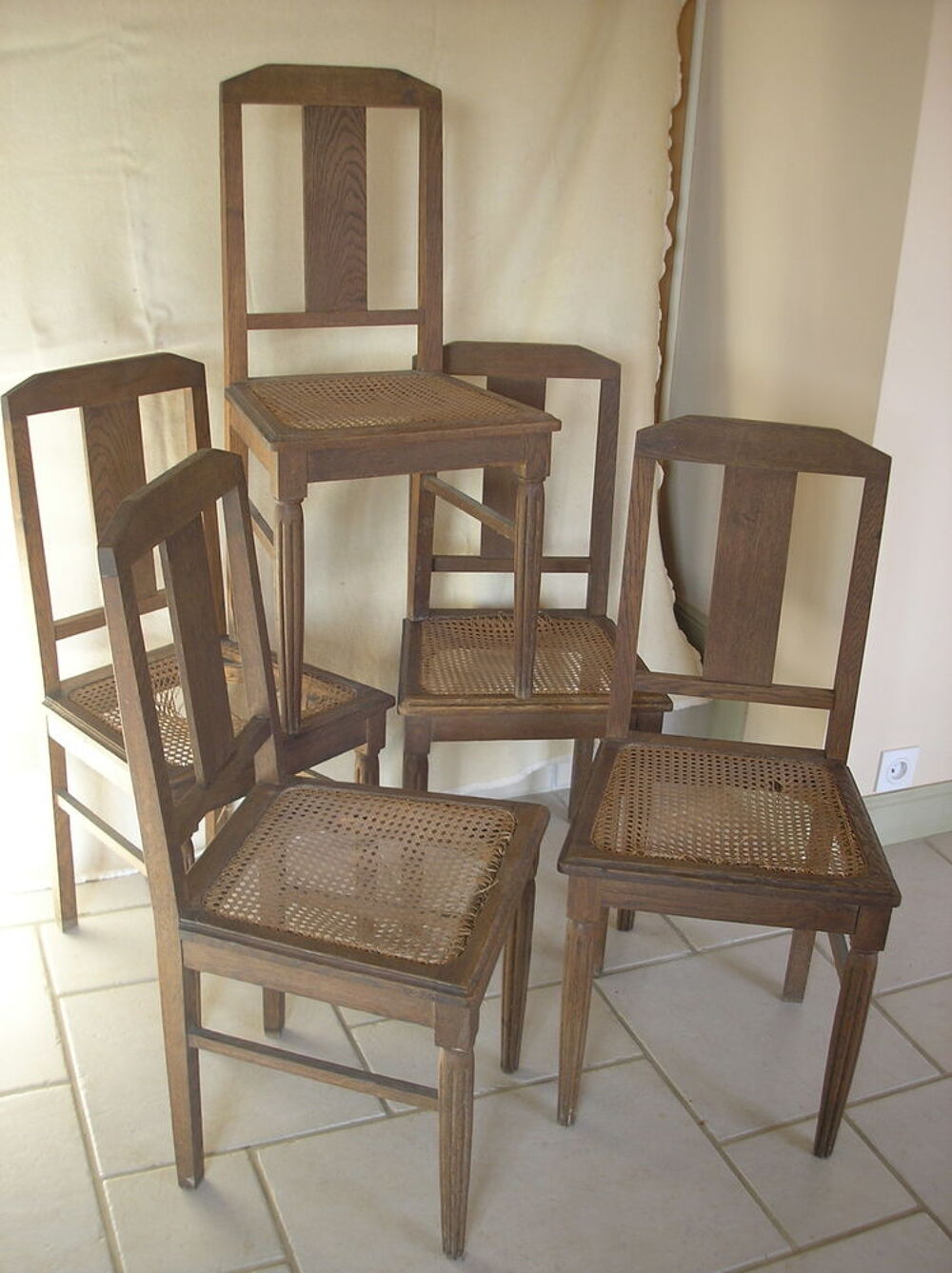 LOT DE 5 CHAISES Meubles