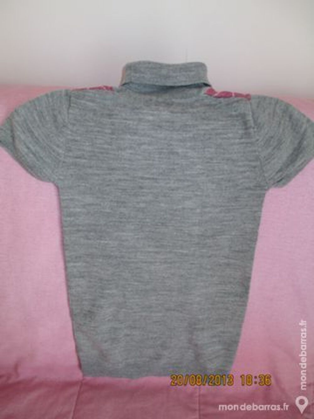 Fille 7/8 A pull tunique Tex gris Vtements enfants