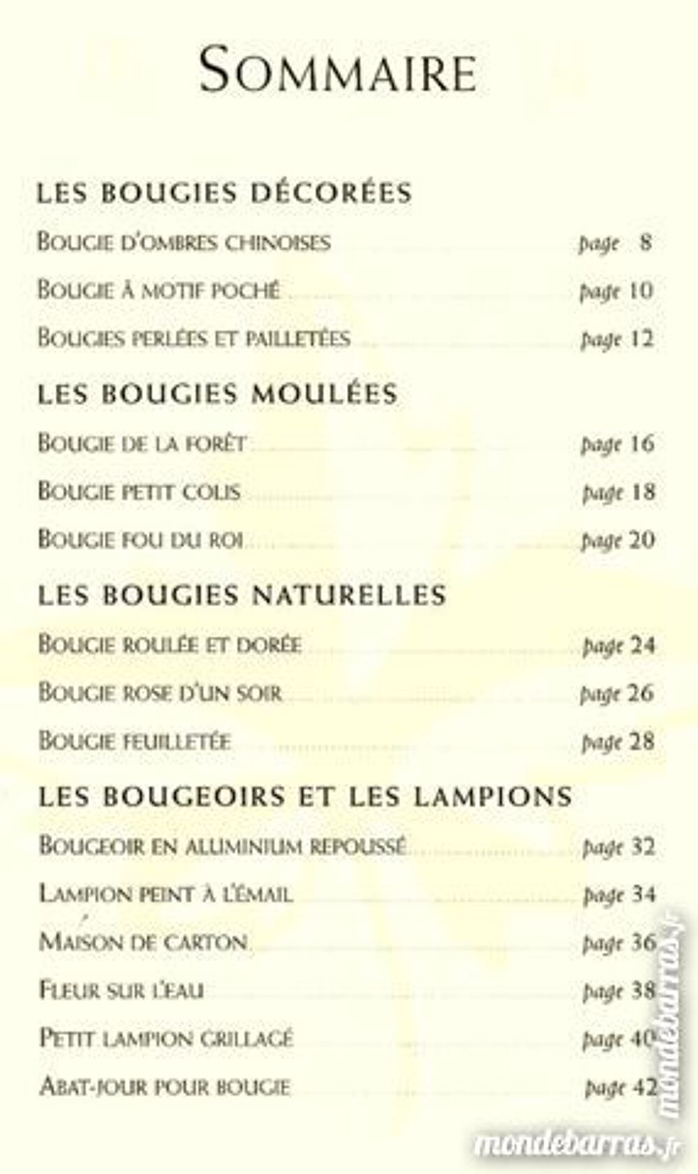 BOUGIES ET LAMPIONS Livres et BD