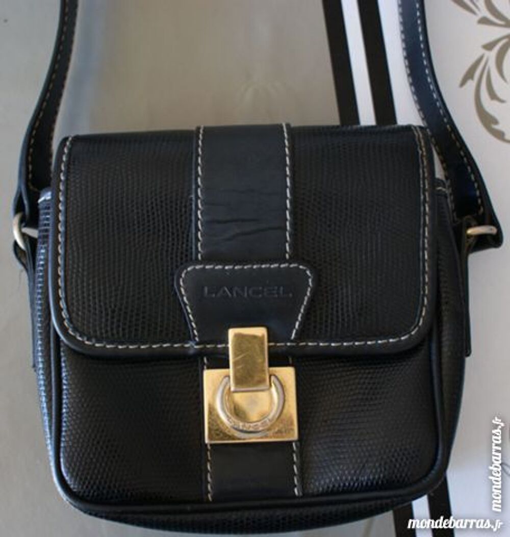Petit sac en cuir et plastique Lancel Maroquinerie