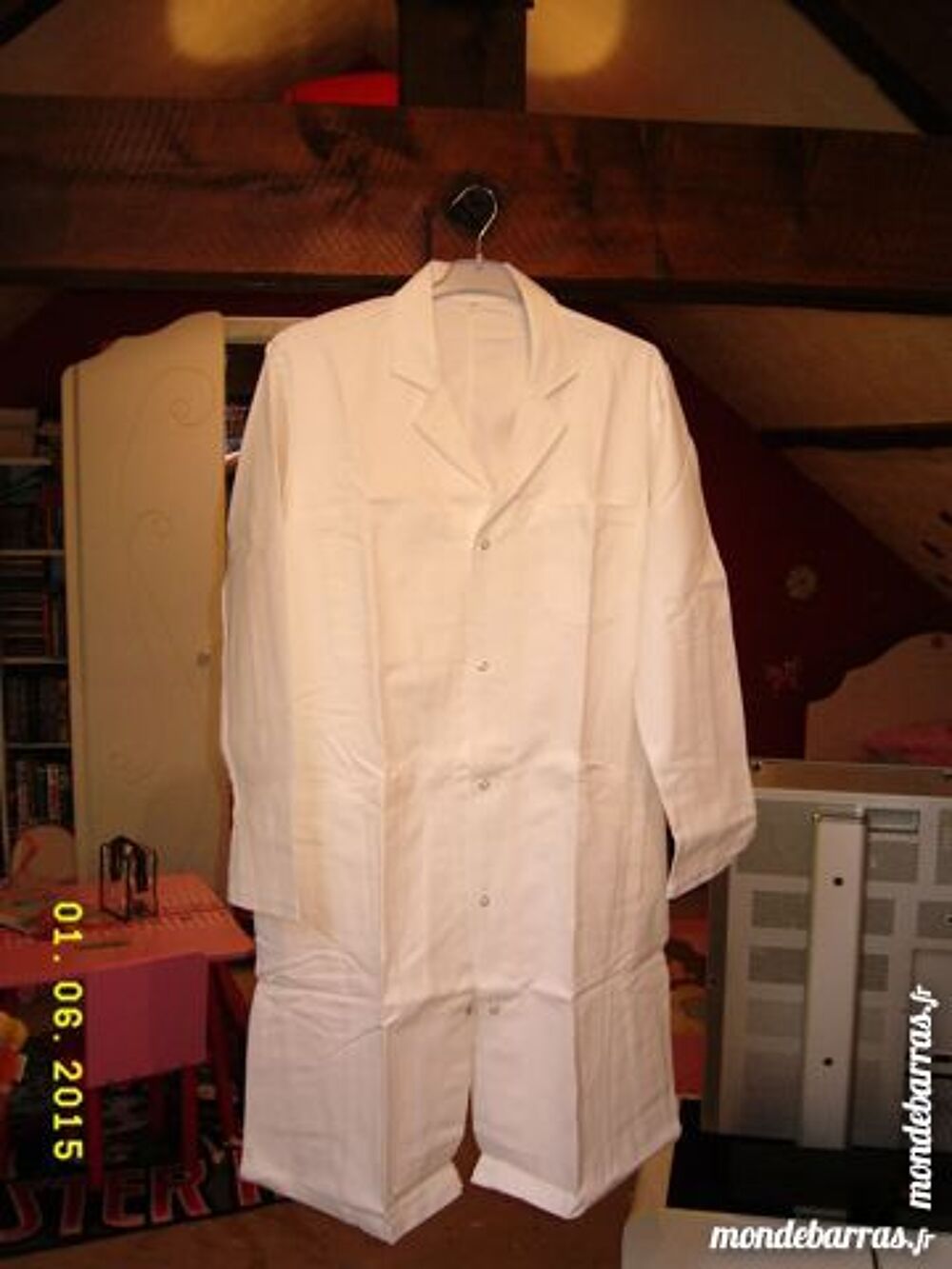 Blouse blanche unisexe Vêtements