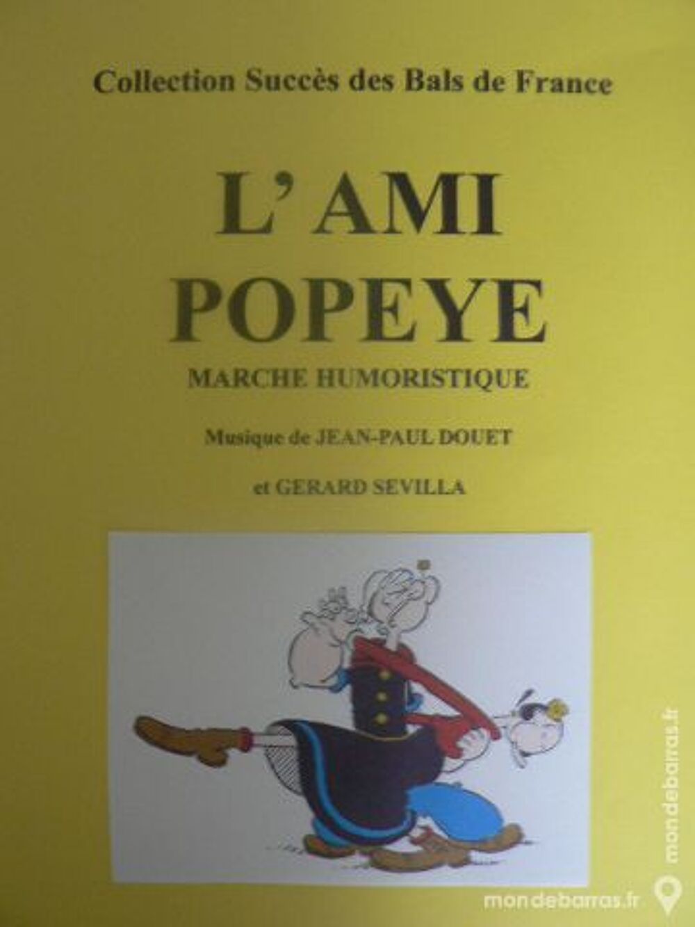 Accord&eacute;on: L' AMI POPEYE de JEAN - PAUL DOUET Instruments de musique
