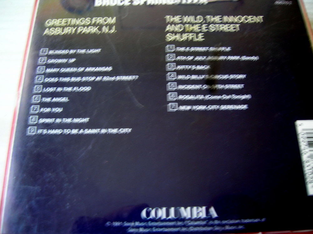 CD BRUCE SPRINGSTEEN Greetings + The wild - 2 CD CD et vinyles