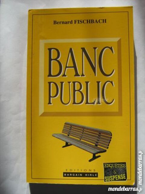 BANC PUBLIC  roman policier  BARGAIN 3 Brest (29)