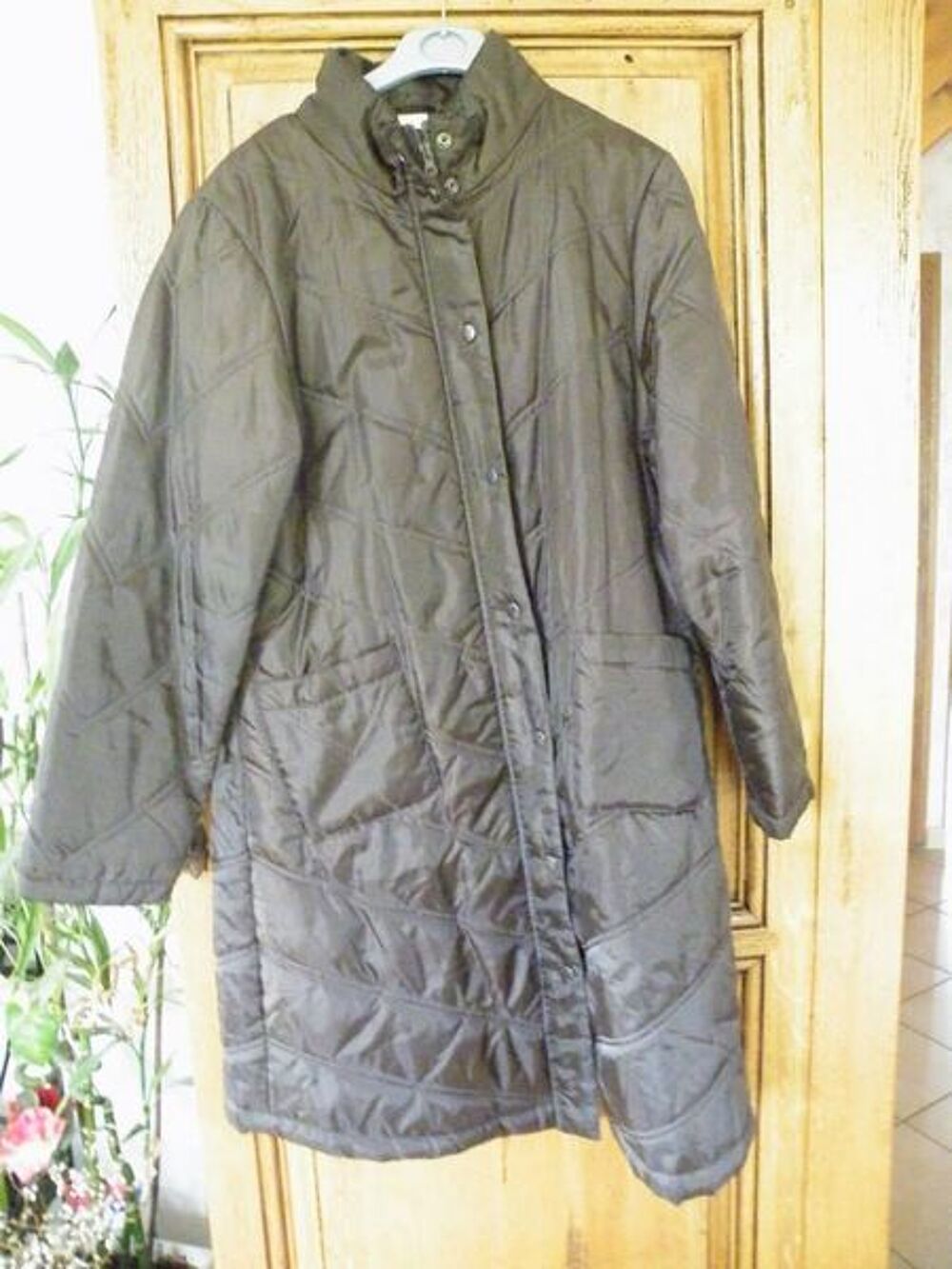 Blouson long marron 38/40 Vêtements