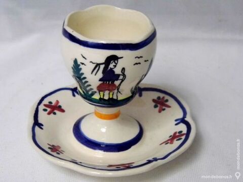 Coquetier faence HB HENRIOT QUIMPER sign 20 Dunkerque (59)