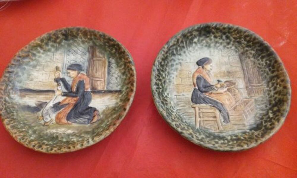 4 assiettes d&eacute;coratives sur activit&eacute;s du Sud-Ouest Décoration