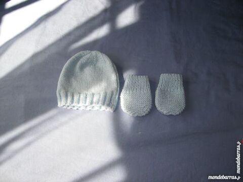 bonnet  moufles  garon naissance 5 Laventie (62)