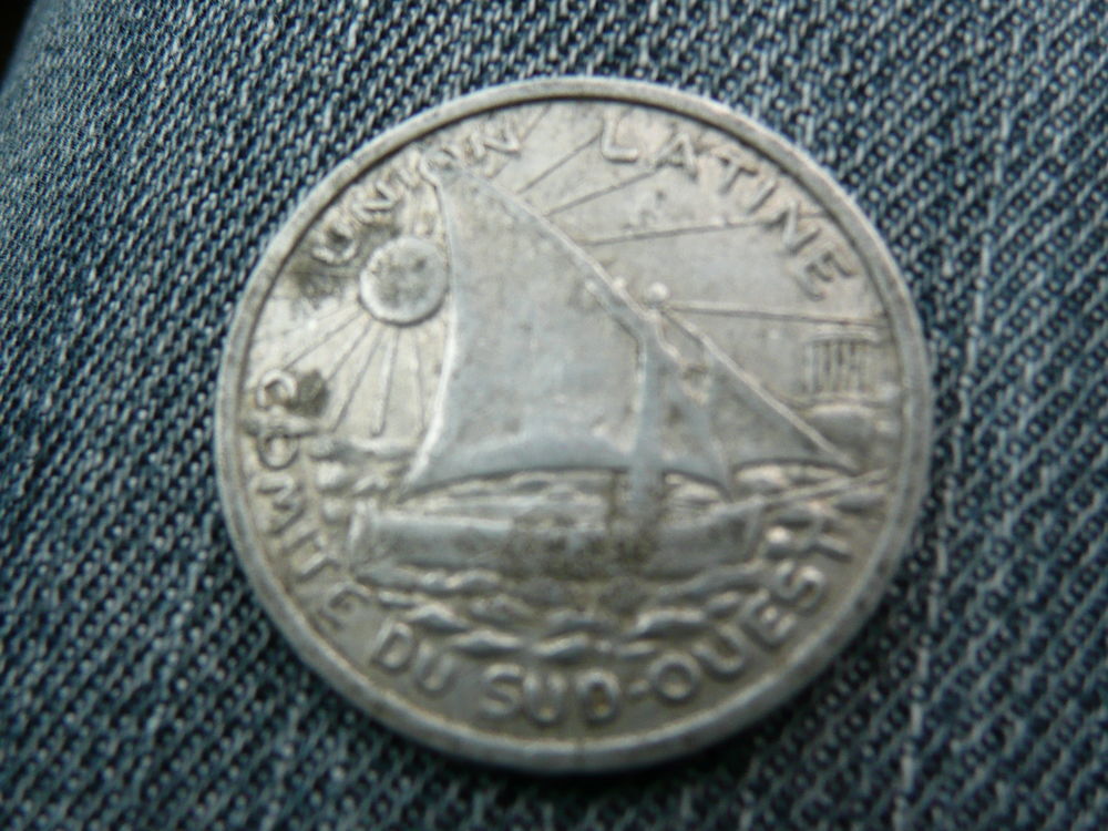 Jeton alu B.P 25 centimes Union Latine 1922-1933 