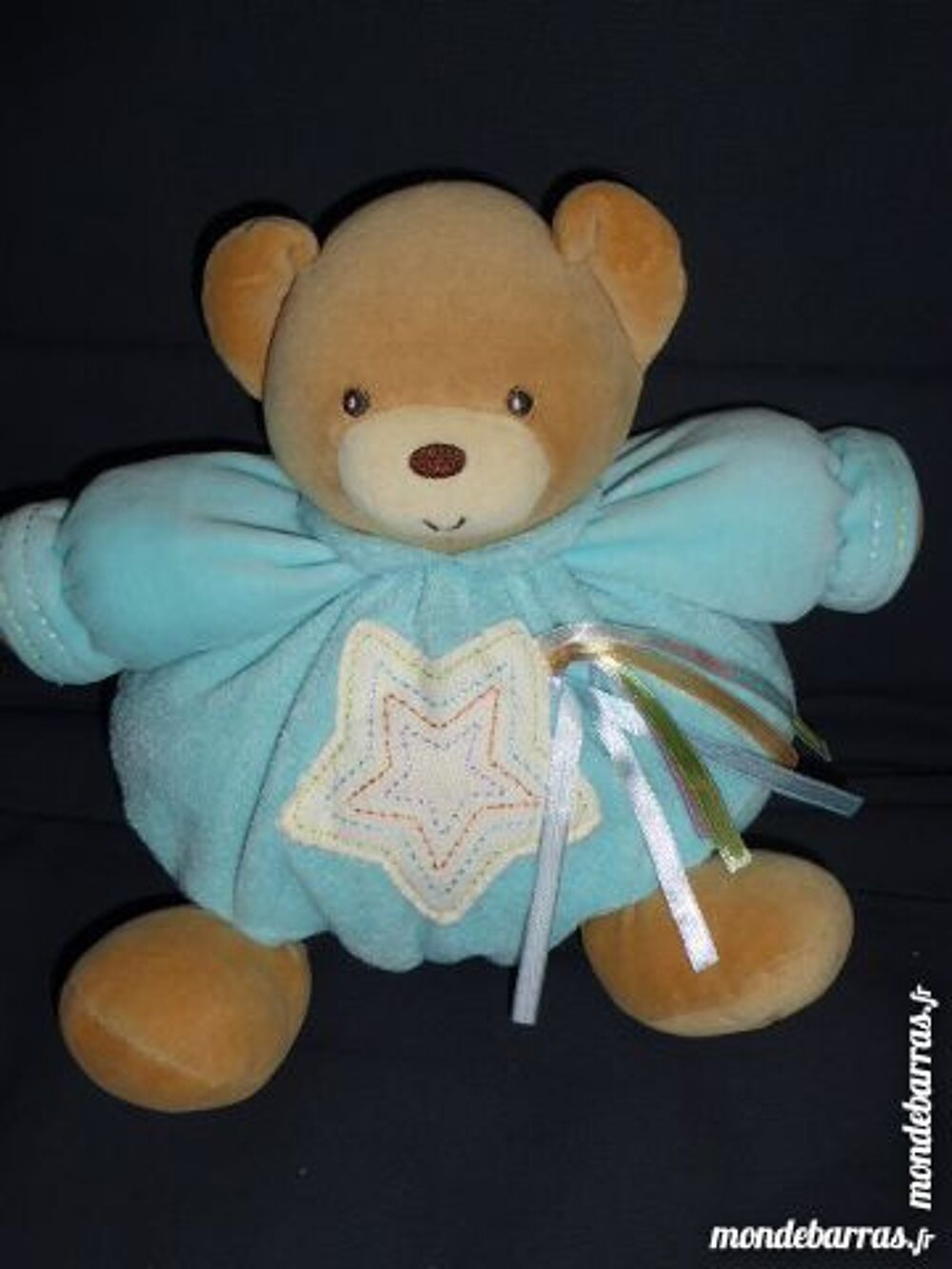 KALOO doudou Ours patapouf 10&egrave;me anniversaire bleu Puériculture