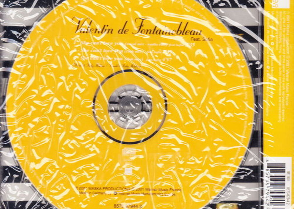 Maxi CD Valentin De Fontainebleau - She can't love you NEUF
CD et vinyles