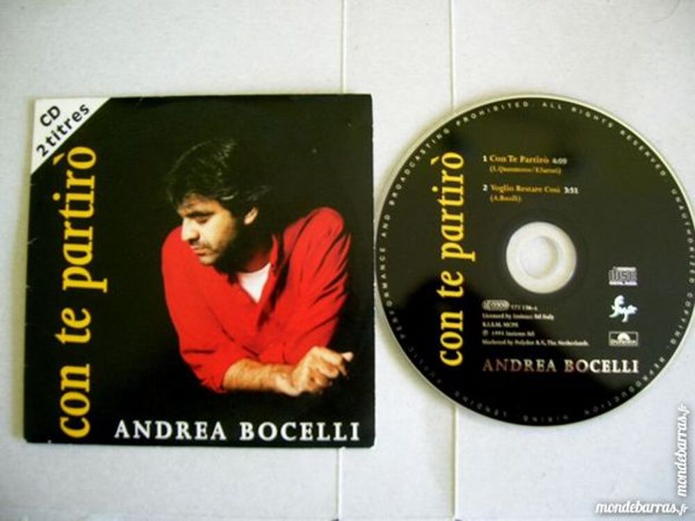CD ANDREA BOCELLI Con te partiro CD et vinyles