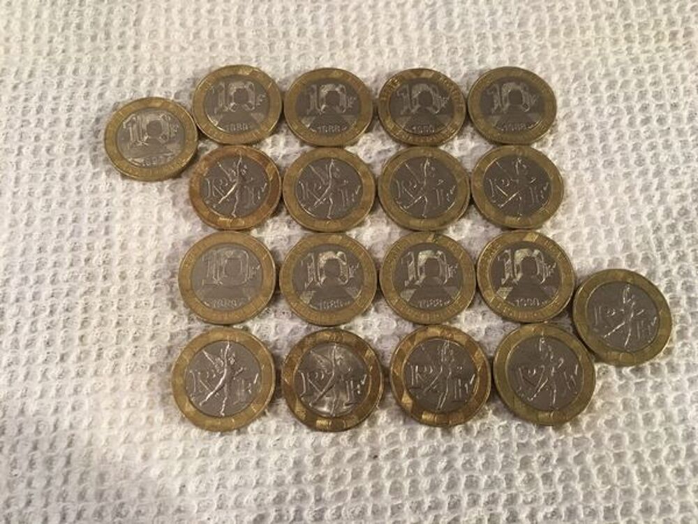 Collection de pi&egrave;ces de "10 Francs" 