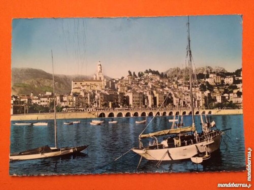 Carte Postale G&eacute;ante Menton 1961 