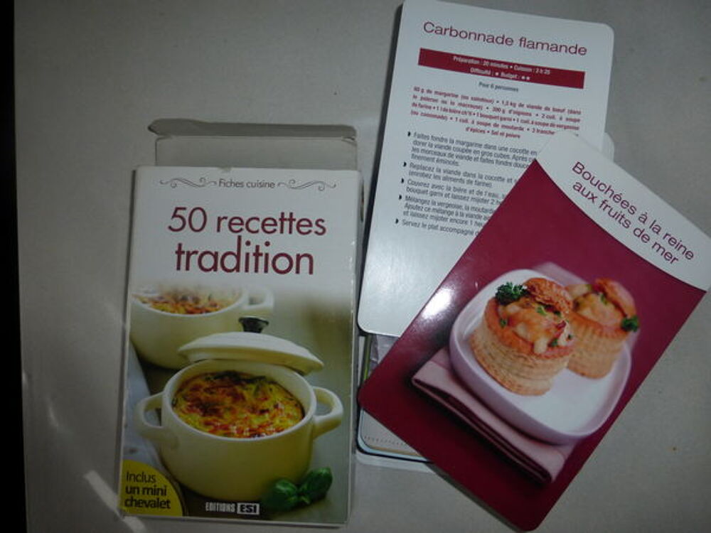 LIVRE DE RECETTE fiche TRADITION Livres et BD