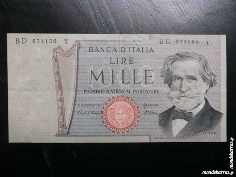 billet 1000 Lire Italie 1969 