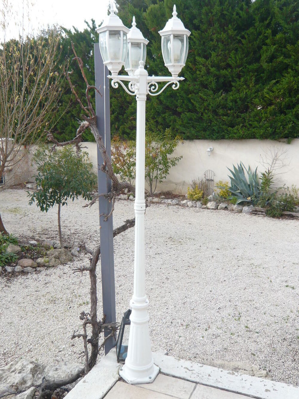 Luminaires jardin alu blanc Jardin