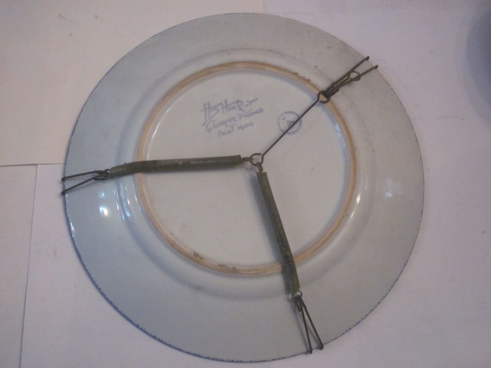 ASSIETTE HB HENRIOT QUIMPER d&eacute;cor COQ 