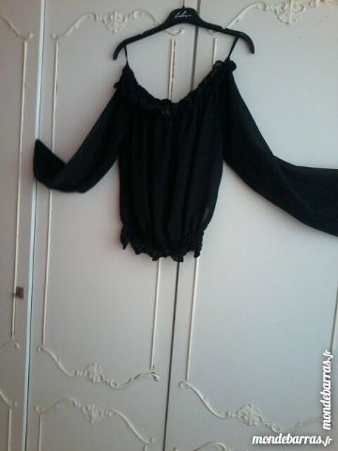 CHEMISIER BLOUSANT NOIR T.44 D'OCCASION CAMAIEU 4 Saint-Martin-au-Lart (62)