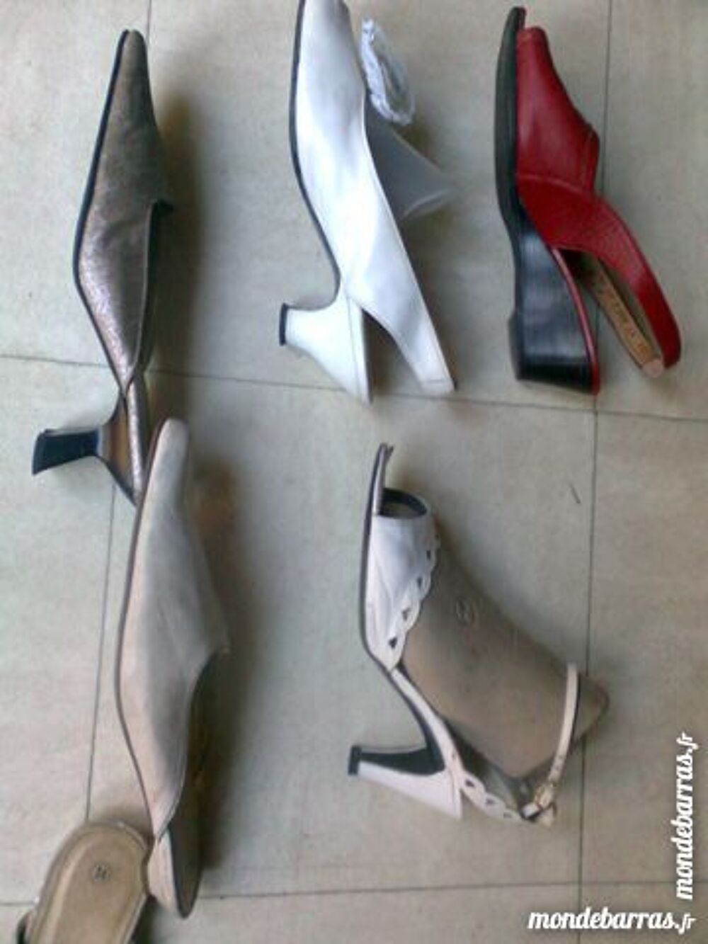5 paires de talons - &eacute;t&eacute; - 36 - zoe Chaussures