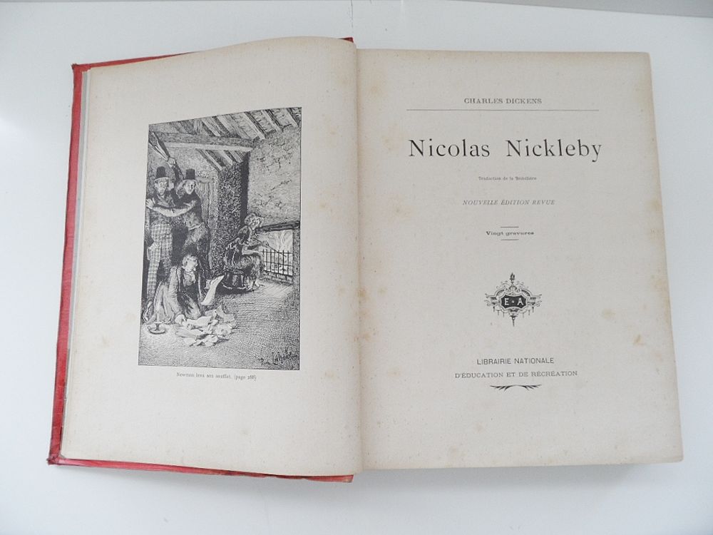 LIVRE ANCIEN CHARLES DICKENS NICOLAS NICKLEBY CELLECTOR tbe Livres et BD