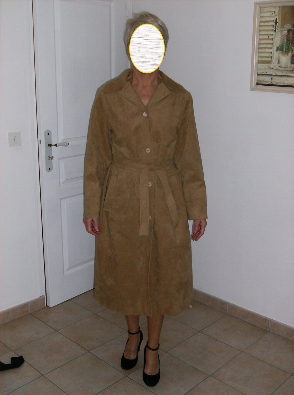 MANTEAU LONG EN ALCANTARA Vêtements