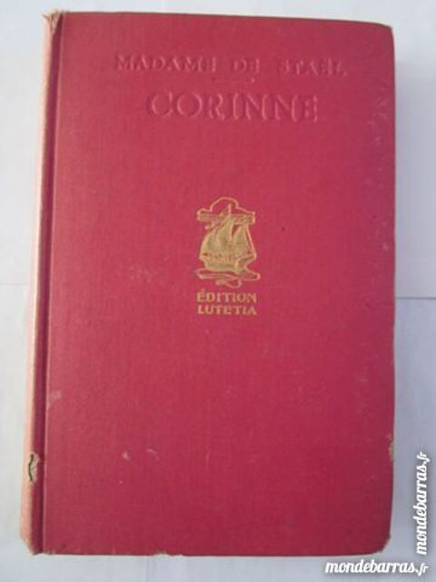 CORINNE  par  MADAME DE STAEL 10 Brest (29)