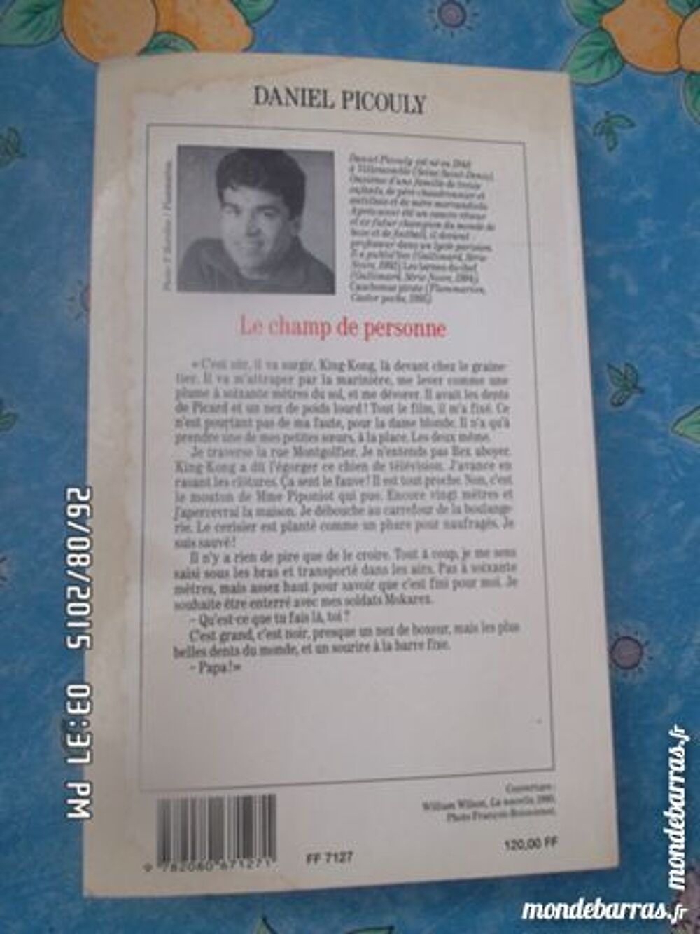 LE CHAMP DE PERSONNE*JUSTE 3E*KIKI60230 Livres et BD
