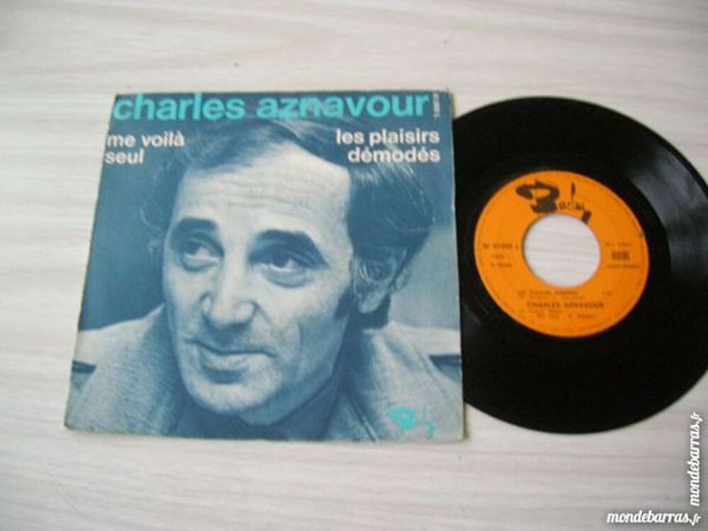 45 TOURS AZNAVOUR Me voil&agrave; seul CD et vinyles