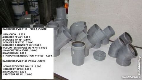 Raccords PVC 110 et 140 2 Calais (62)