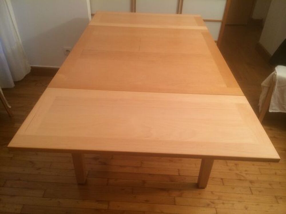 TABLE HABITAT ERABLE A ABATTANTS - 2/8 PERS. Meubles