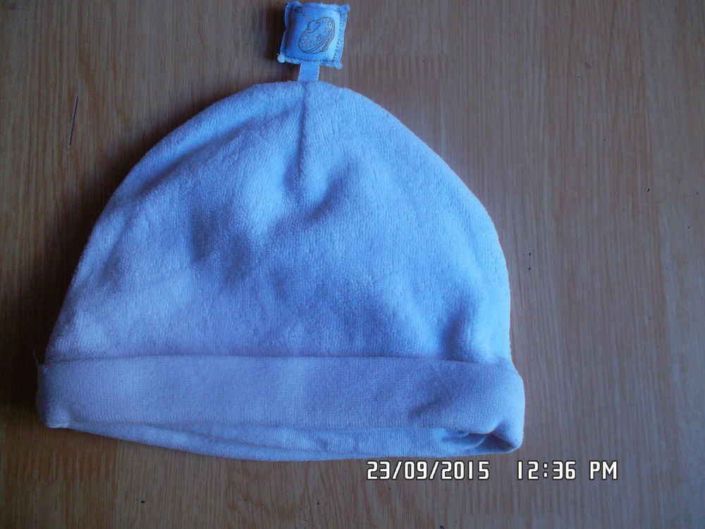 BONNET BLANC NAISSANCE*JUSTE 1E*KIKI60230 Vêtements enfants