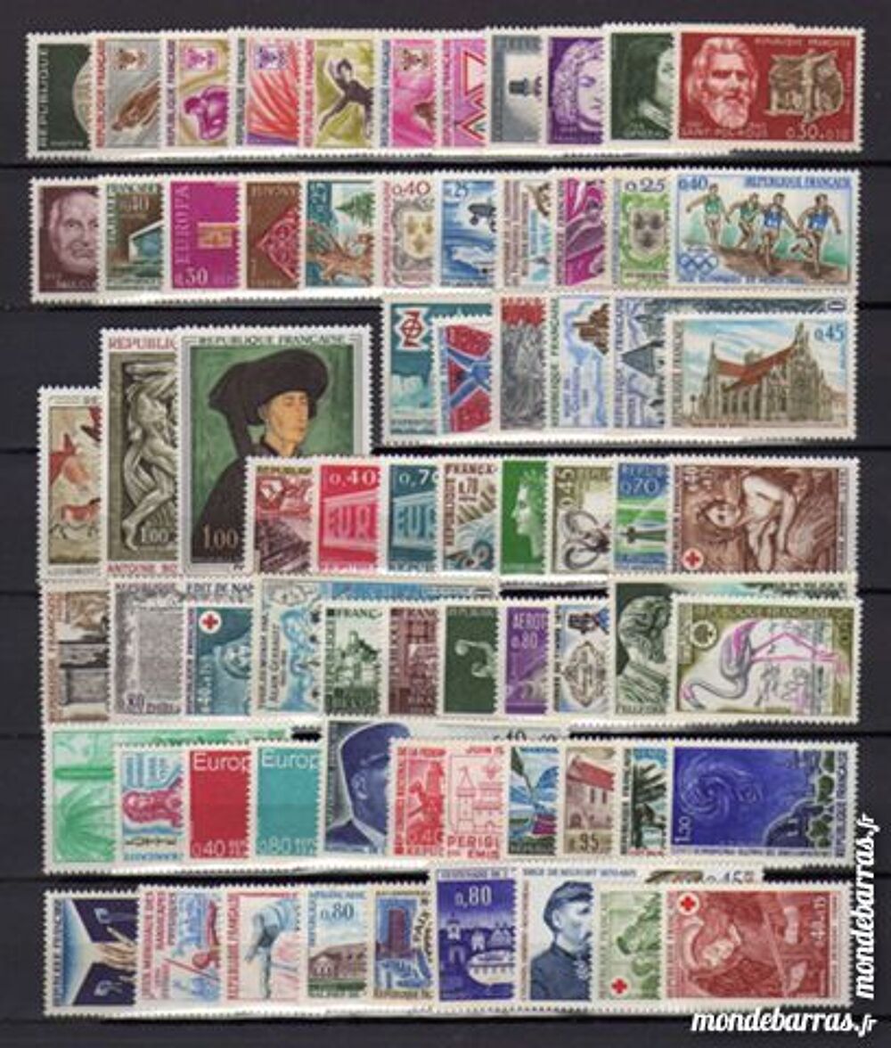 LOT R de 70 Timbres France NEUFS** 